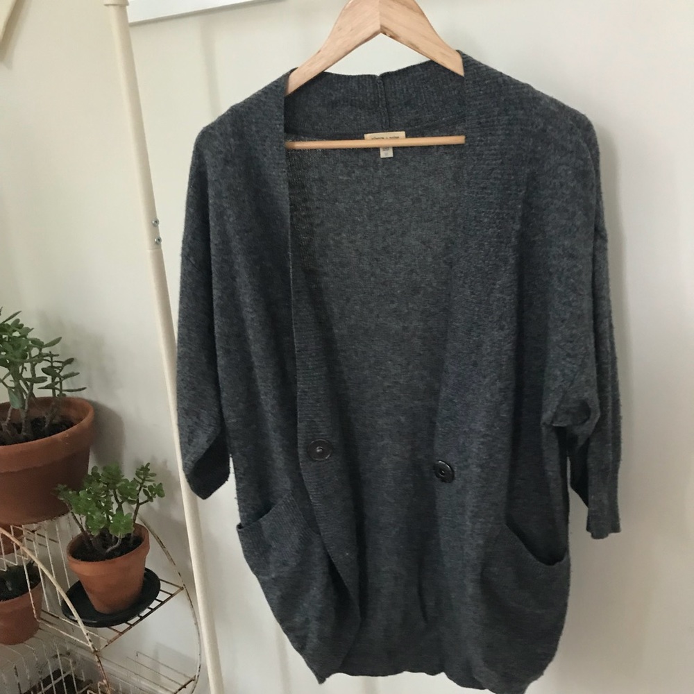 Slouchy Gray Sweater by Silence + Noise